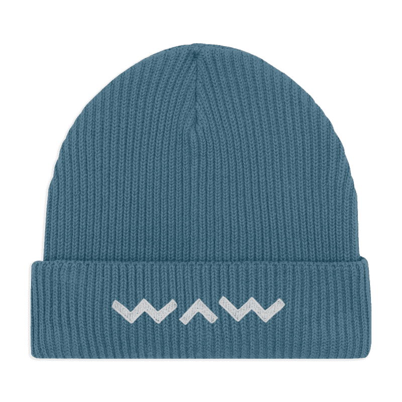 WAW Embroidered Beanie Hat