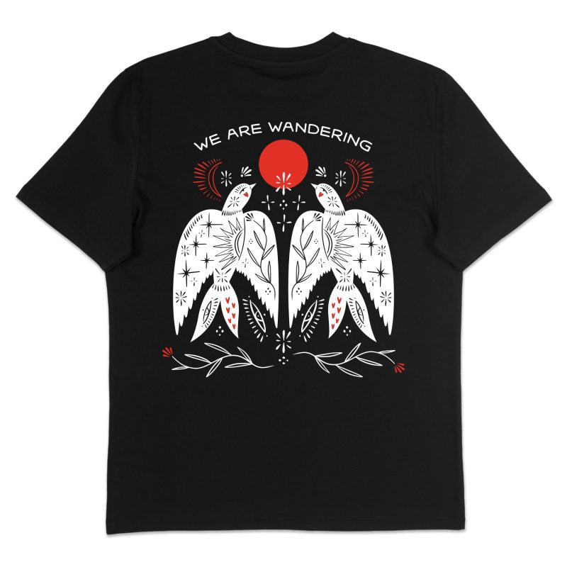 Birds Dark - Men's T-Shirt - Back