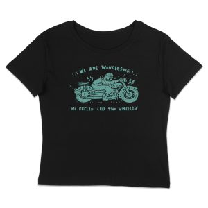 No Feelin Like Two Wheelin - Women's T-Shirt - Front (Black)