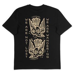 Aztec Birds - Men's T-Shirt - Back (Black)