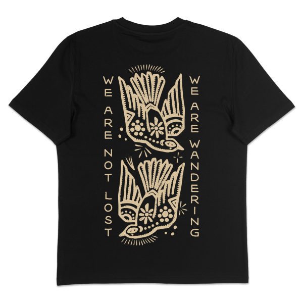 Aztec Birds - Men's T-Shirt - Back (Black)