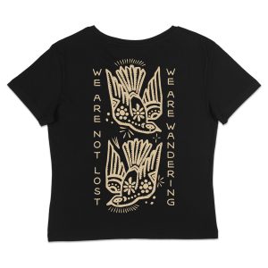 Aztec Birds - Women's T-Shirt - Back (Black)