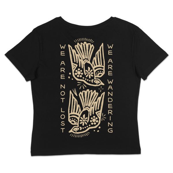 Aztec Birds - Women's T-Shirt - Back (Black)