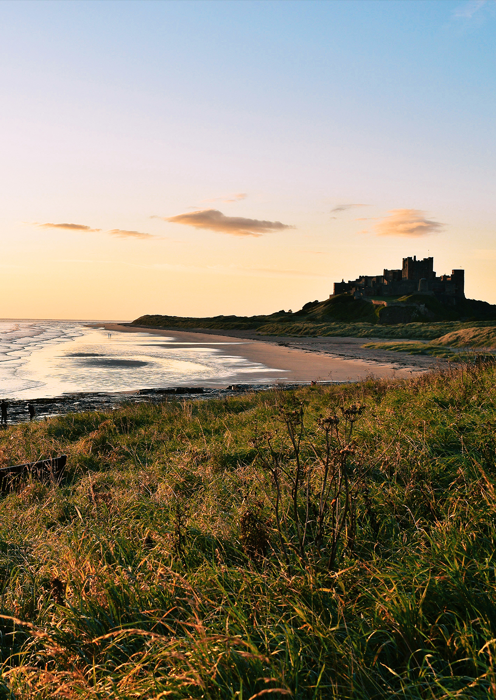 Bamburgh Beach, Northumberland, England Bamburgh Beach, Northumberland, England