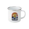 Surfing Sun Enamel Mug