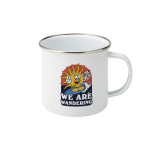 Surfing Sun Enamel Mug