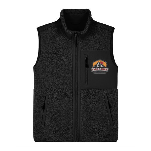 Take a Hike - Unisex Sherpa Gillet (Black)