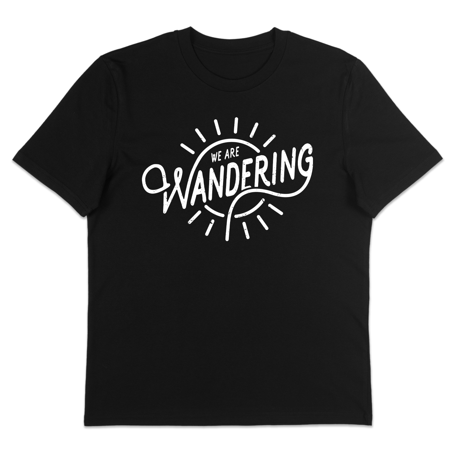 We Are Wandering Sunshine - T-Shirt - Black