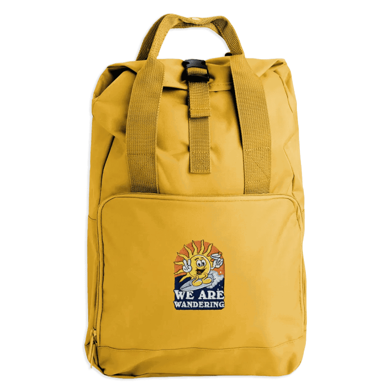 Surfing Sun Embroidered Backpack